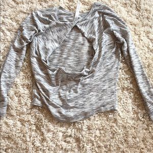 Cute backless Lululemon long sleeve top.